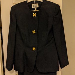 Suit, Skirt set, Navy Blue, barely used